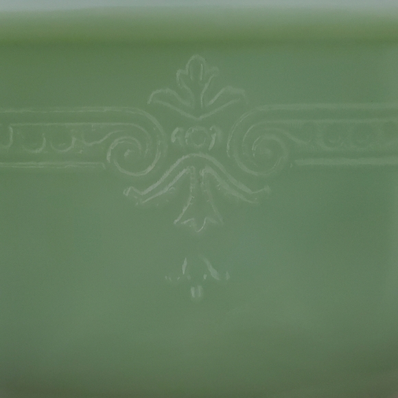 5 1/4" Philbe Jade Ite Refrigerator Jar & Lid by Anchor Hocking Jadeite #1 - Picture 9 of 16